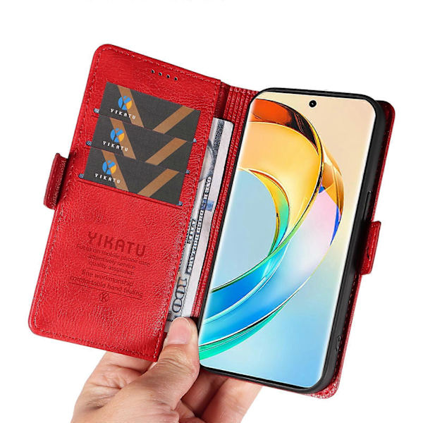 Honor X9b 5G/Magic6 Lite 5G Lychee Textur Läder Telefonskal