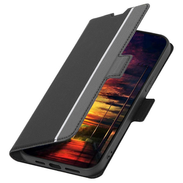 För Motorola Edge 40 Neo 5G Fodral Twill Textur PU Läder Skyddande Telefonskal