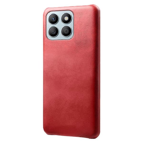 Honor X8b 4G Mobilskal Kalvskinnsstruktur PU Läder Hårt PC Baksida