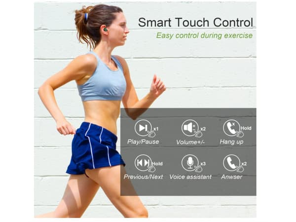 Cvc Horas Bluetooth Brusreducerande Bas Stereo Hörlurar Svart