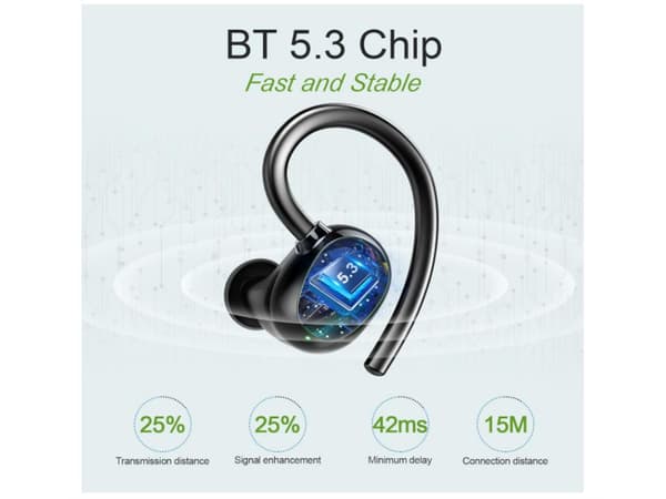 Cvc Horas Bluetooth Brusreducerande Bas Stereo Hörlurar Svart