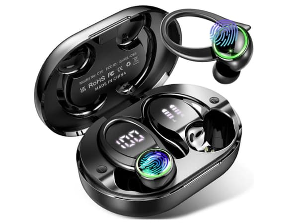 Brusreducerande Bluetooth Display Stereo Hörlurar Svart