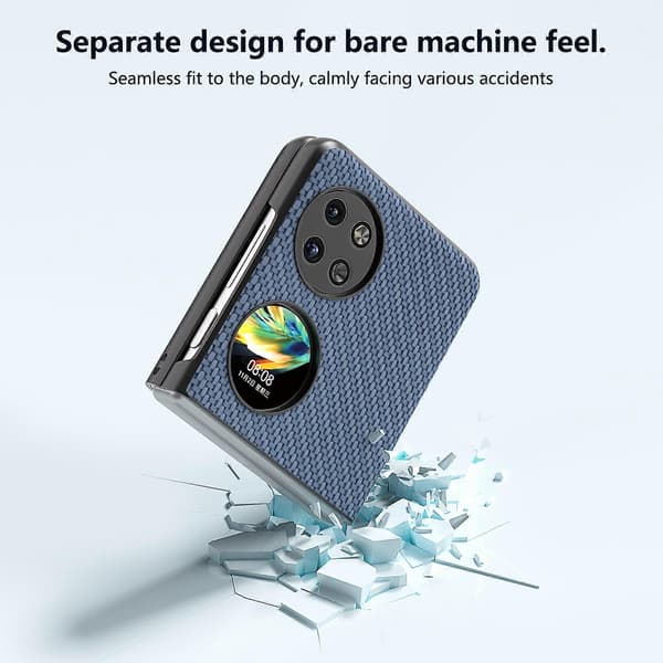 För Huawei P60 Pocket Mobilskal Kolfibertextur Anti-Rep