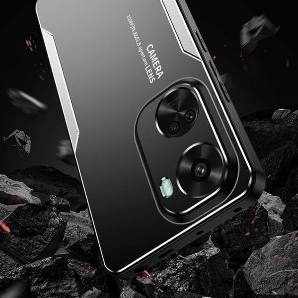 För Huawei nova 11 SE Mobilskal Metall+TPU+PC Anti-repskydd