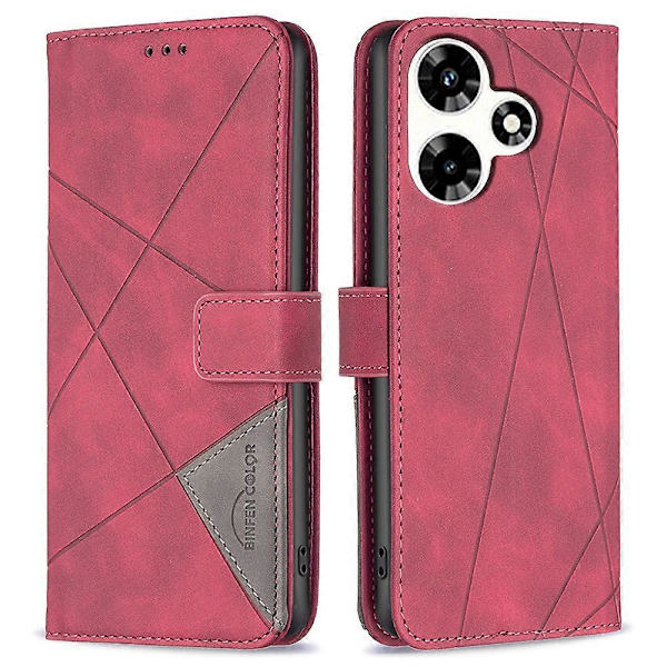 PU Läder Flip Ställ Telefonfodral för Infinix Hot 30