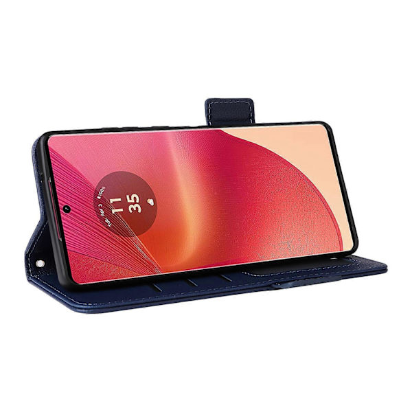 Plånboksfodral för Motorola Edge 50 Fusion 5G Litchi Textur Ställ Läder Telefonskal