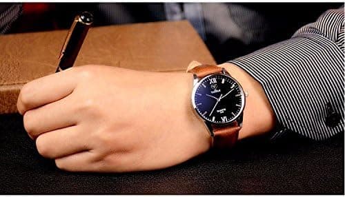 Mode Affärs Armbandsur Herrklocka Känd Hanklocka Hodinky Herr Quartz Klocka 318