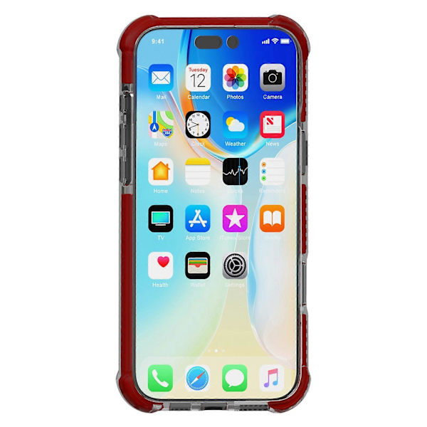 For iPhone 16 Pro TPU+TPE+PC Klar Telefonveske Deksel