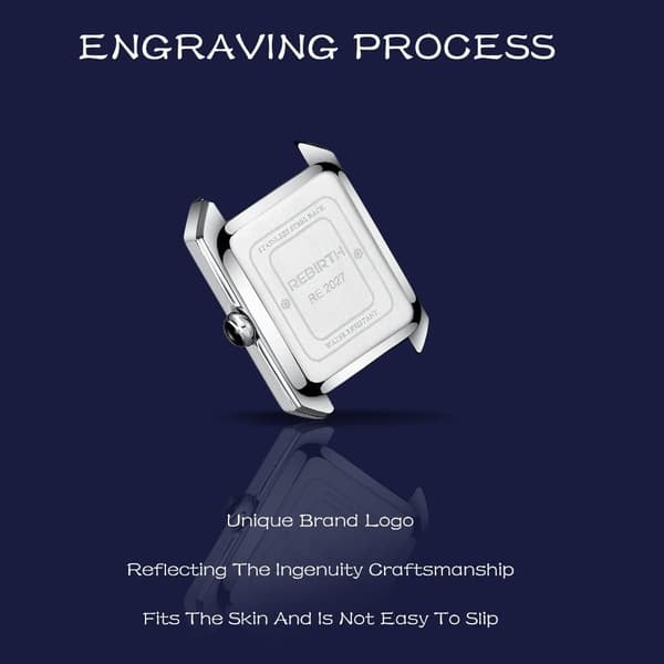 Rektangulær dameur diamant elegant quartz ur til kvinder læderrem analog display afslappet damearmbåndsur