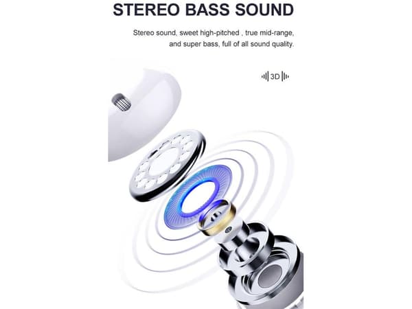 Bluetooth-hörlurar utan standby-tid, rosa