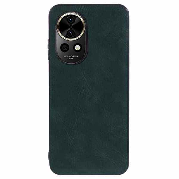 För Huawei nova 12 5G Mobilskal Slimmad Passform Läder Retro Textur Baksida