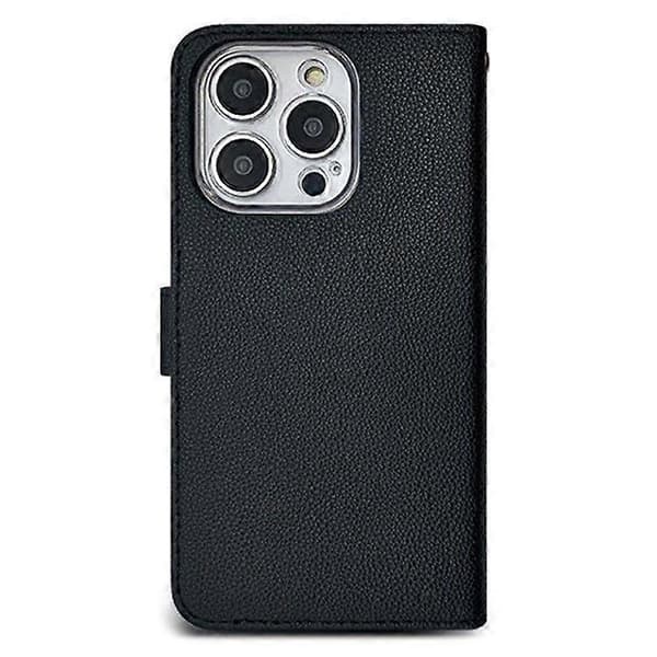 Læderetui med pung og magnetisk lukning til iPhone 16 Pro Max