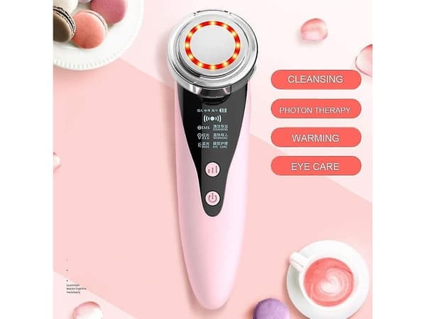 4 Tilstande Ansigtsløftende Skønhedsinstrument Ansigtsmassager Pink
