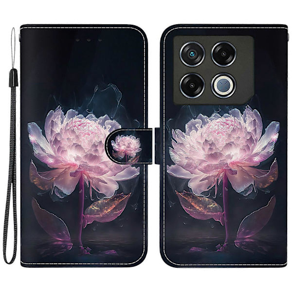 Läderfodral med mönster och korthållare för Infinix GT 20 Pro 5G