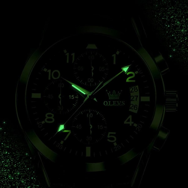 Herrklockor brunt läder guld boett Analog kvarts mode affärs dress klocka dag datum Luminous vattentät casual herrarmbandsur