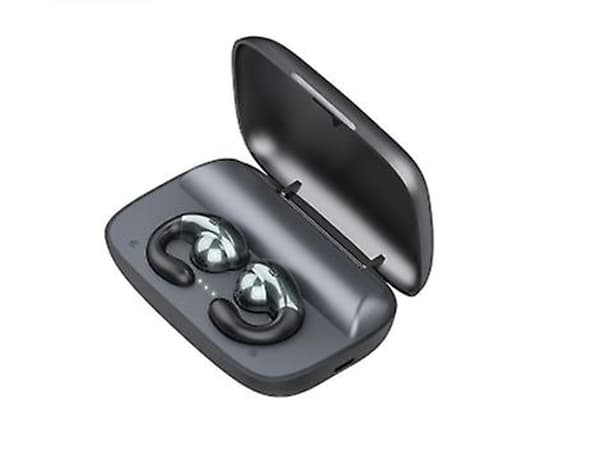 TWS Benlednings Bluetooth Vattentäta Hörlurar Svart