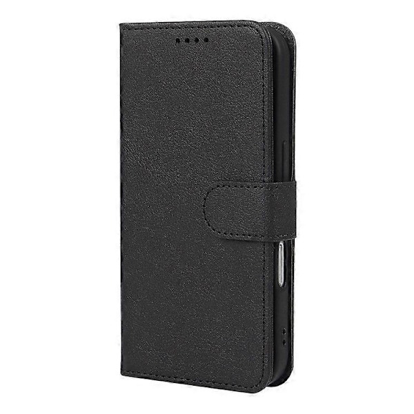 Läderfodral med plånboksställ och magnetisk stängning för iPhone 16 Pro Max
