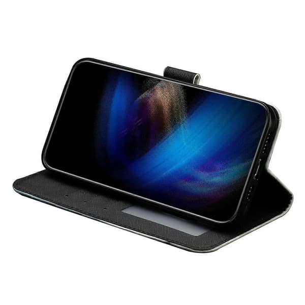 3D-tryckt läderfodral för Oppo A38 4G / A18 4G, plånboksfodral
