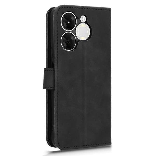 För itel A80 4G Läderfodral Hudkänsla Anti-fall Plånbok Flip Telefonfodral