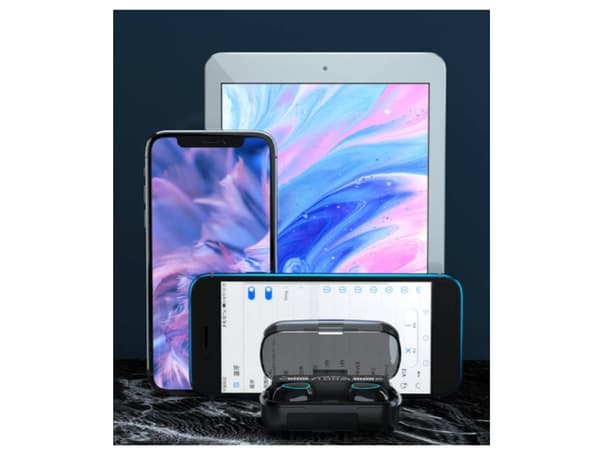 Ingen Snabbladdning Usb-C Gaming Bluetooth Hörlurar Svart