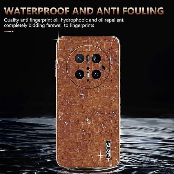 Til Huawei Mate 70 Pro/70 Pro Plus(+) Etui Elektroplettering Krokodille Tekstur PU+TPU Telefon Etui