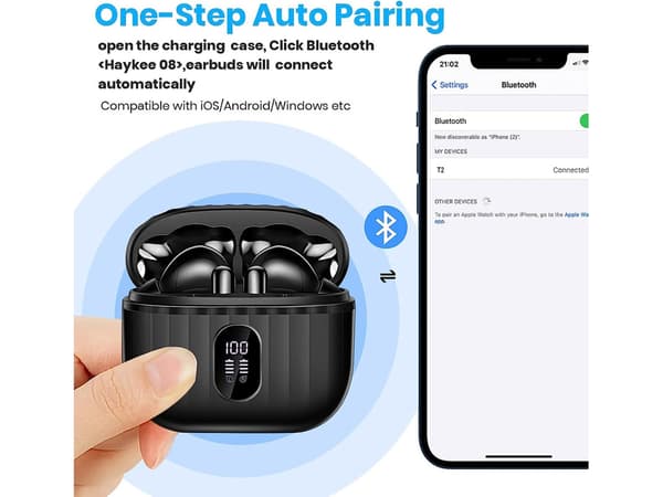 Chrons Hours Bluetooth Vattentäta Hörlurar Svart