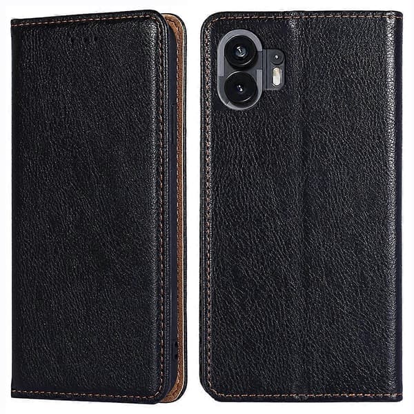 PU Læder Telefon Cover med Støttefod Anti-Ridse Stødsikker til Nothing (2), Tegnebogsdesign Cover