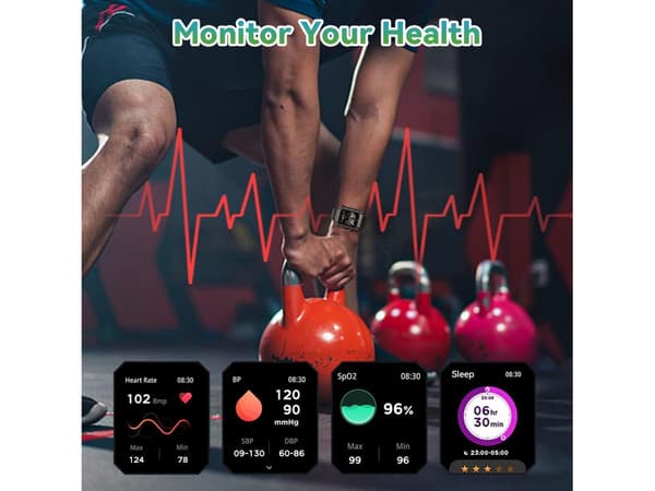 Smartklokker Vanntett Svømming 5Atm Sport Militær Robust 1.82 Tommer for Android Iphone