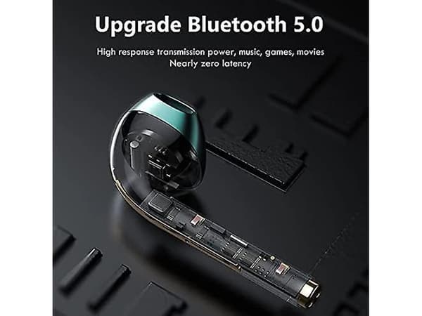 In-Ear Hörlurar Snabbladdning Bluetooth Svart