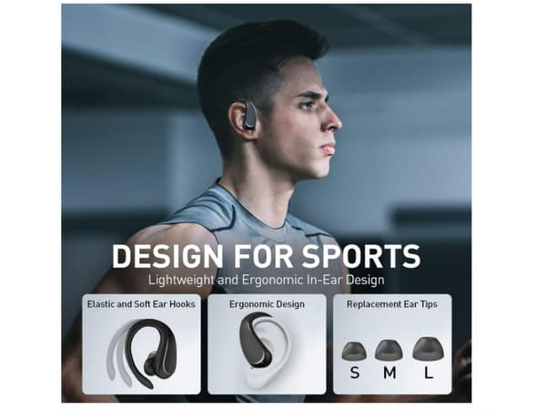 Hifi Hours Bluetooth Vattentäta Stereohörlurar Svart