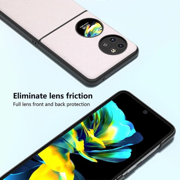 Glitterfodral för Huawei P60 Pocket, Slim PU-läder + Hårt PC-skydd