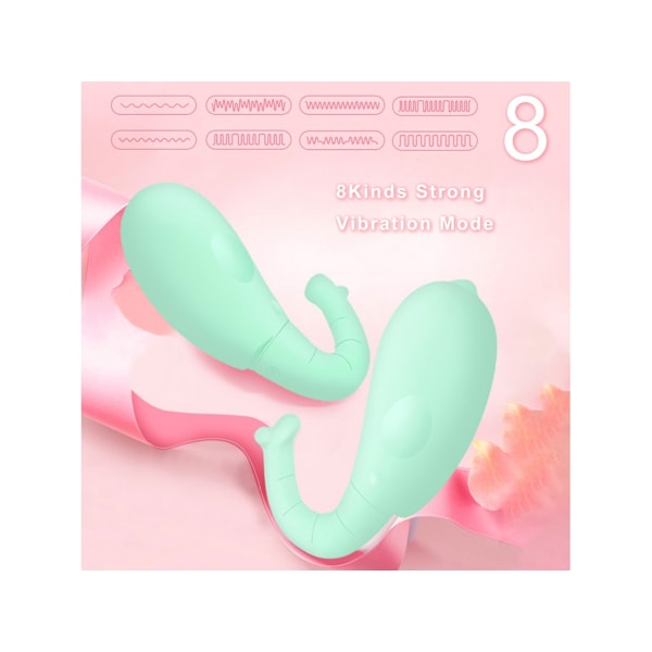 USB Uppladdningsbar Vattentät Hoppägg Vibrator Med 8 Vibrationslägen För Kvinnor(Rosa)