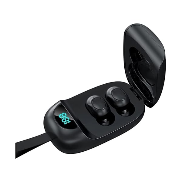 Trådlösa hörlurar för Google Pixel In-Ear Bluetooth 5.0 hörlurar med laddningsfodral 2000mAh Bass YEMAESRE