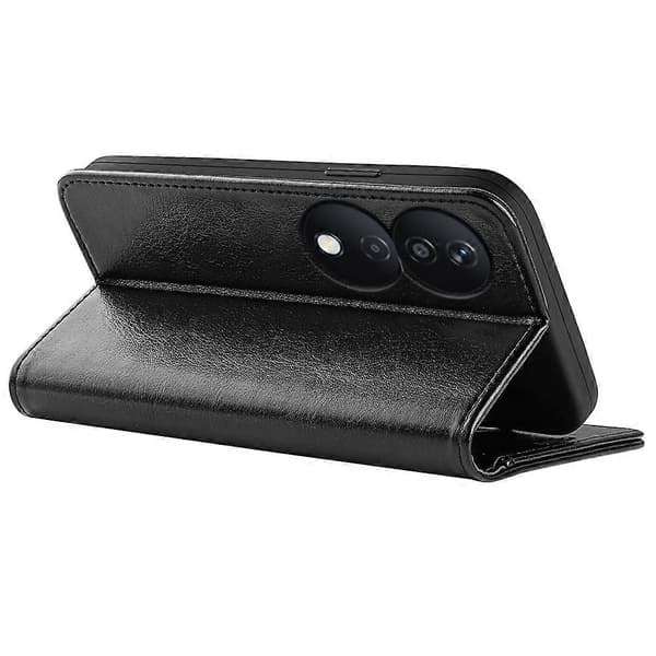 Honor X7b 4G Stöttåligt PU Läder Flip Plånboksfodral