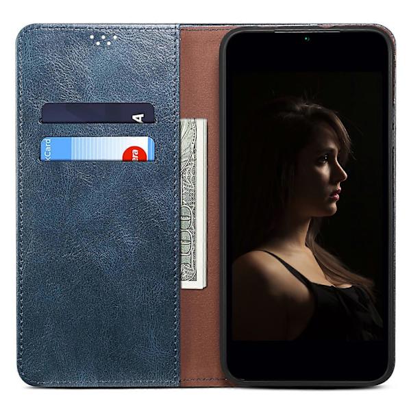 Flipfodral i vaxig hästtextur läder för Motorola Edge 50 Ultra 5G / Moto X50 Ultra 5G