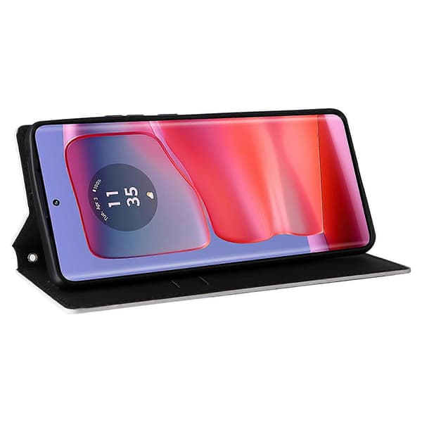 Til Motorola Edge 50 Pro 5G Diamant Stil Læder Magnetisk Lukning Wallet Case