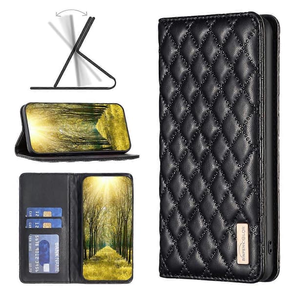 Oppo A79 5G/A2 5G Skal, TPU+PU Läder Rombskydd