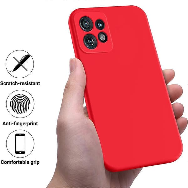 Flytande silikonfodral med grepp för Motorola Edge+ (2023)