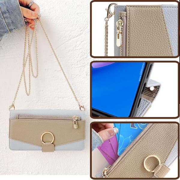 Wallet Case - Nova 12 lite/Active/11 - PU Læder - Skulderrem - Stødsikker Green Nova 12 lite/nova 12 Active/NOVA 11