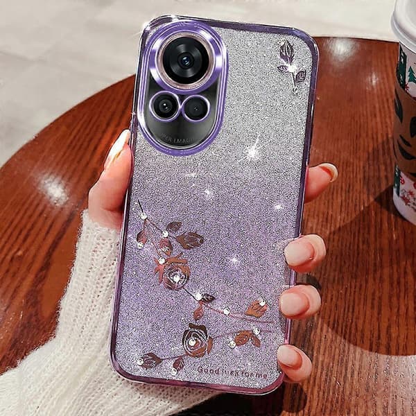 Blomst TPU Fleksibel Gradient Telefon Deksel for Huawei nova 13