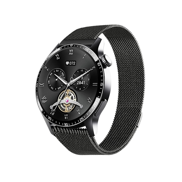 Smartwatch med Blodsocker, Blodsyre, Puls, Temperatur, Hälsoövervakning, Bluetooth-samtal och Flera M