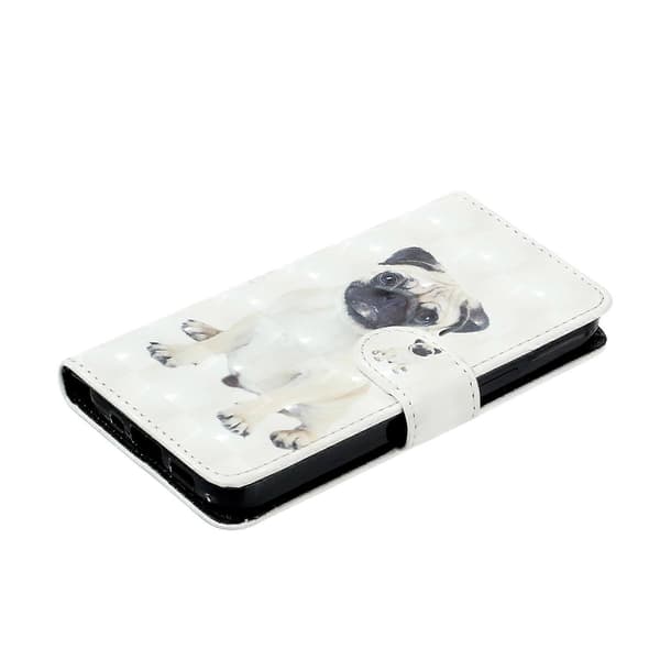 3D-tryckt läderfodral för Oppo A38 4G / A18 4G, plånboksfodral
