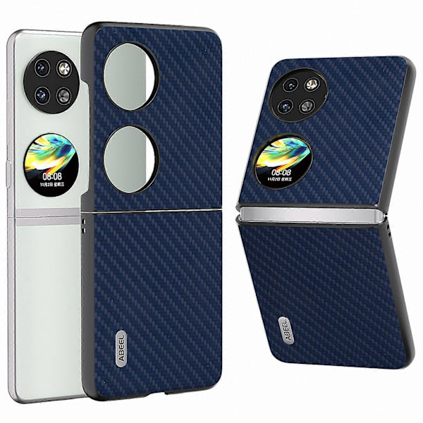 För Huawei P60 Pocket Mobilskal Kolfibertextur Anti-Rep