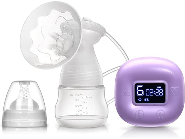 Dubbelsidig Elektrisk Bröstpump USB Tyst Intelligent Justerbar Anti-Reflux Design