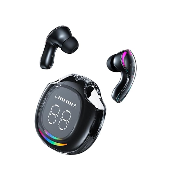 Trådlösa Hörlurar Bluetooth 5.3 In-Ear Hörlurar med Trådlöst Laddningsfodral LED Strömdisplay Touchkontroll YEMAESRE