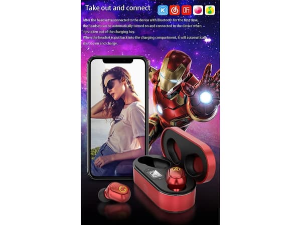 Marvel Avengers Stereo Bluetooth-hörlurar Svart