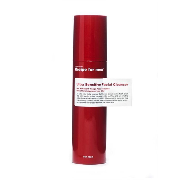 Opskrift til mænd Ultra Sensitive Facial Cleanser 100ml Transparent