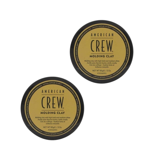2-Pack American Crew King Molding Clay 85g Transparent