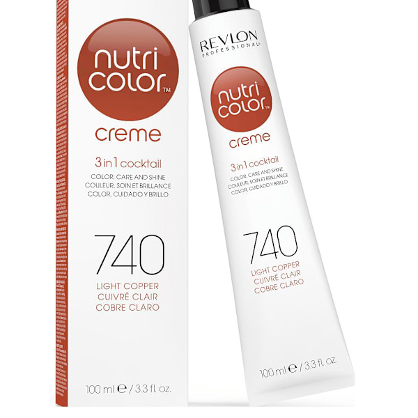 Revlon Nutri Color Creme 740 Light Copper 100ml Transparent