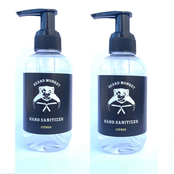 2-pack Beard Monkey Hand Sanitizer Citrus 150ml Transparent